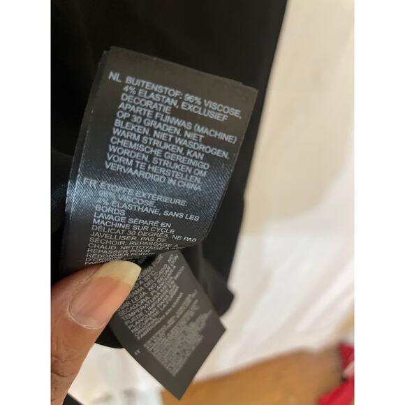 NWT Reiss Lucille Long Pencil Skirt - Women Size 6 - Black - Picture 6 of 6